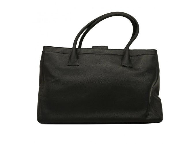 Chanel Executive Leder Tote Bag Schwarz - Ansicht 11