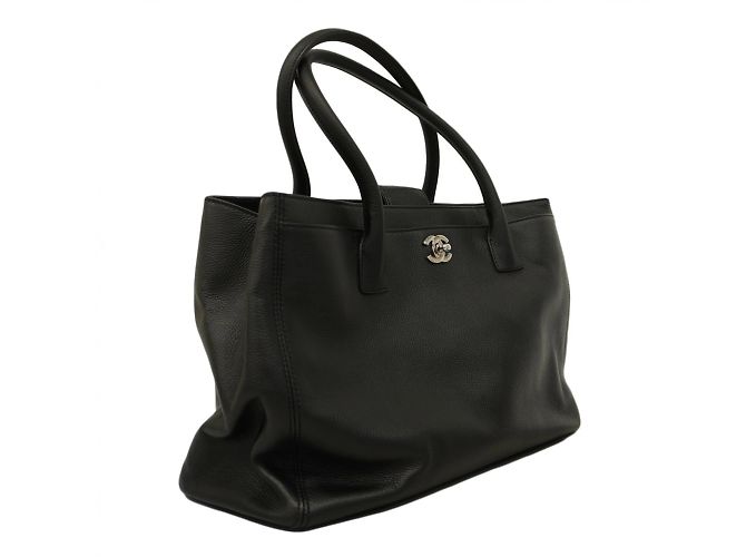 Chanel Executive Leder Tote Bag Schwarz - Ansicht 2