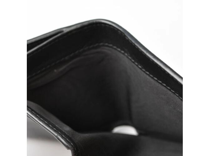 Christian Dior Navy Leder Dreifach-Brieftasche Marineblau - Ansicht 11