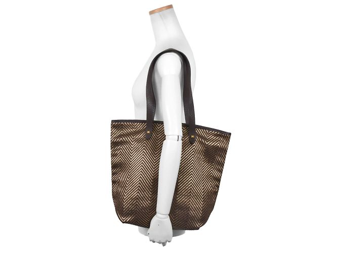 Borsa Tote MM Kaba Chennai di Hermès Marrone - vista 8