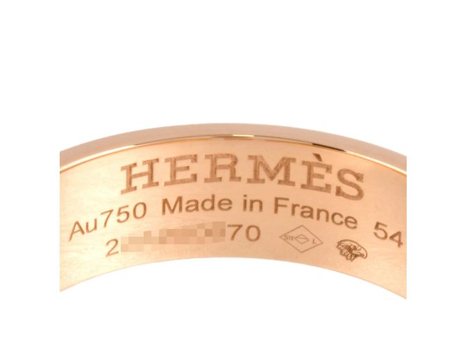 Hermès Hermes H. d'Ancre PM Ring aus Roségold mit Diamant - Ansicht 4