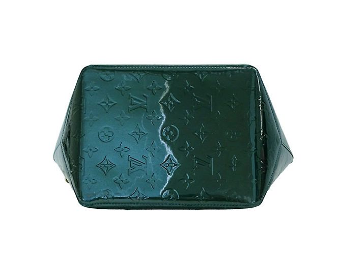 Bellevue Louis Vuitton Monogram Vernis Tote Bag Blue Green - view 4