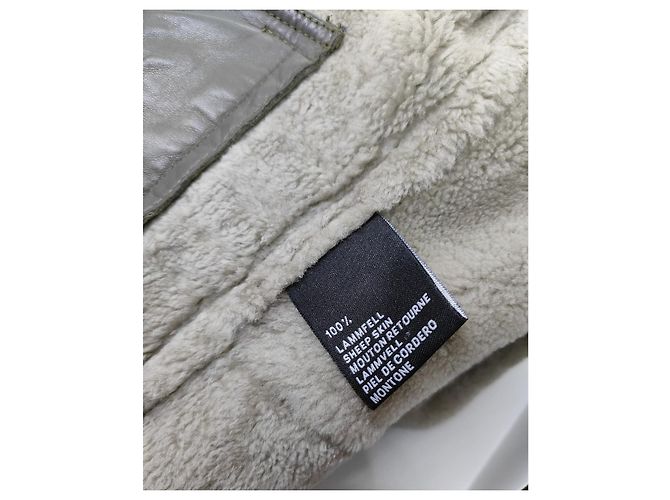 Abrigo Ventcouvert de piel de oveja gris taupe Gris pardo - vista 9