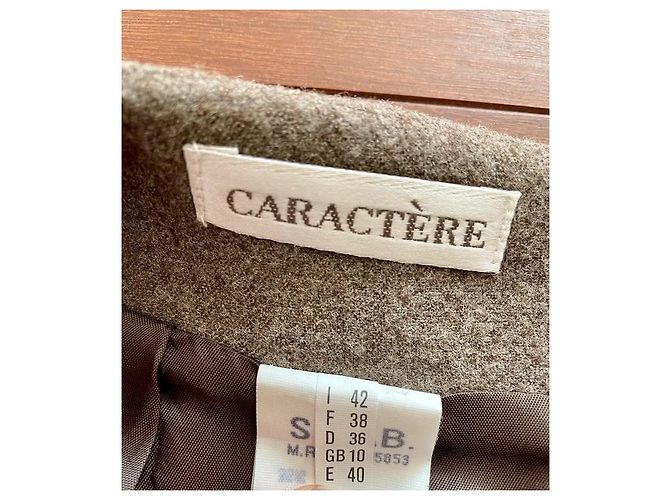 Autre Marque Caractère gerade Wollrock Erdfarbe - Ansicht 3