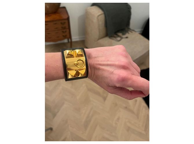 Hermès Bracciale a manica collare per cane Hermes Nero - vista 2