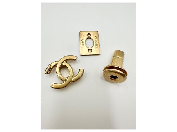 CHANEL CC Drehverschluss Schnalle antikgold Golden - Ansicht 4
