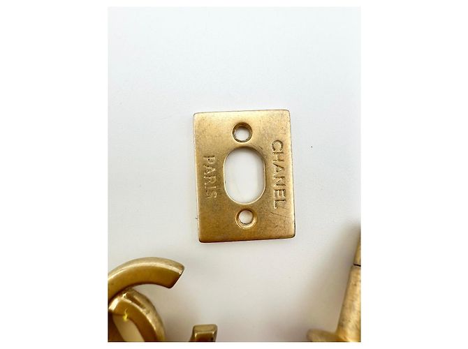 CHANEL CC Drehverschluss Schnalle antikgold Golden - Ansicht 6