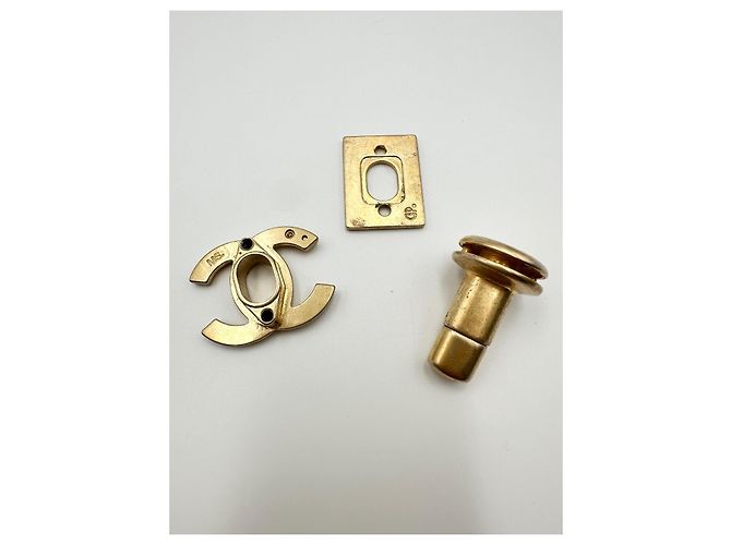 CHANEL CC Drehverschluss Schnalle antikgold Golden - Ansicht 7