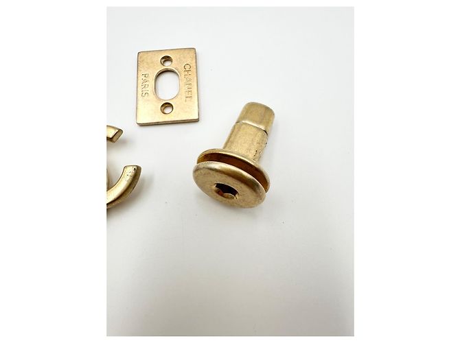 CHANEL CC Drehverschluss Schnalle antikgold Golden - Ansicht 9