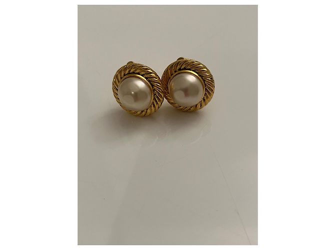 Chanel Ohrringe Gold Stahl Gold hardware - Ansicht 2