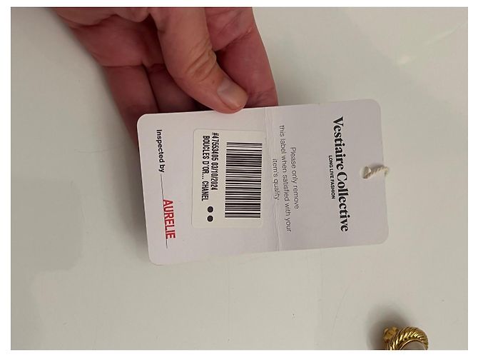 Chanel Ohrringe Gold Stahl Gold hardware - Ansicht 5