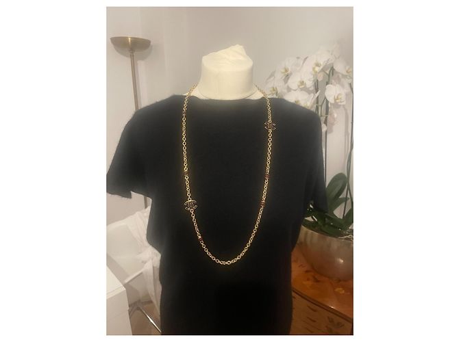 Cambon Collana Chanel placcata oro D'oro Silver hardware - vista 2