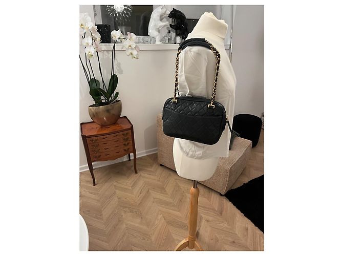 Borsa Fotocamera Chanel Nera in Pelle Nero - vista 7