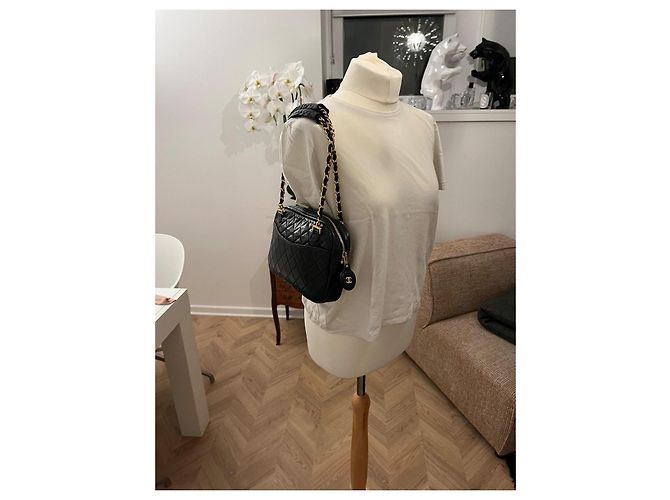 Borsa Fotocamera Chanel Nera in Pelle Nero - vista 8