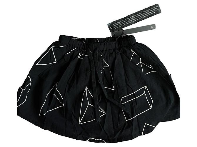 Autre Marque Geometrischer Rock Nununu Schwarz - Ansicht 2