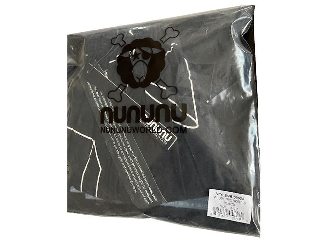 Autre Marque Geometrischer Rock Nununu Schwarz - Ansicht 3