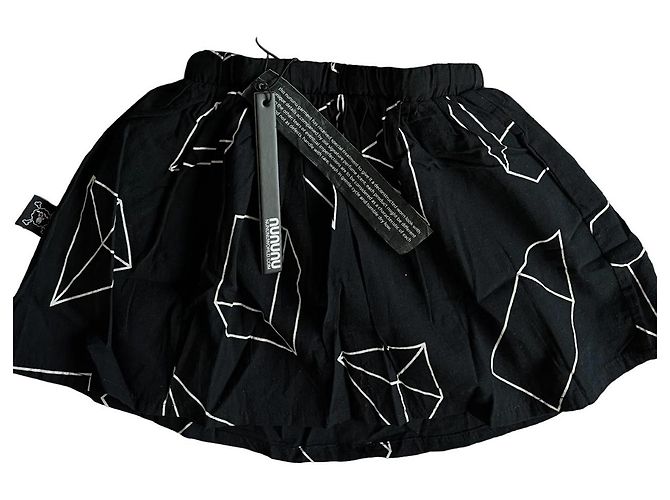 Autre Marque Geometrischer Rock Nununu Schwarz - Ansicht 4