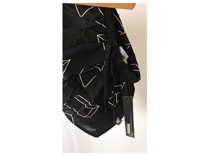 Autre Marque Geometrischer Rock Nununu Schwarz - Ansicht 7