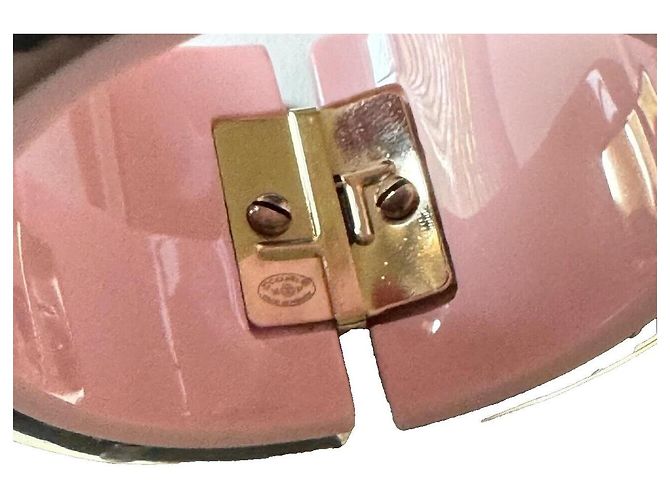 Chanel Spitzenblumenarmband, selten! Schwarz Pink Weiß - Ansicht 10