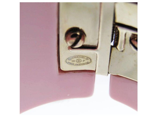 Chanel Spitzenblumenarmband, selten! Schwarz Pink Weiß - Ansicht 13