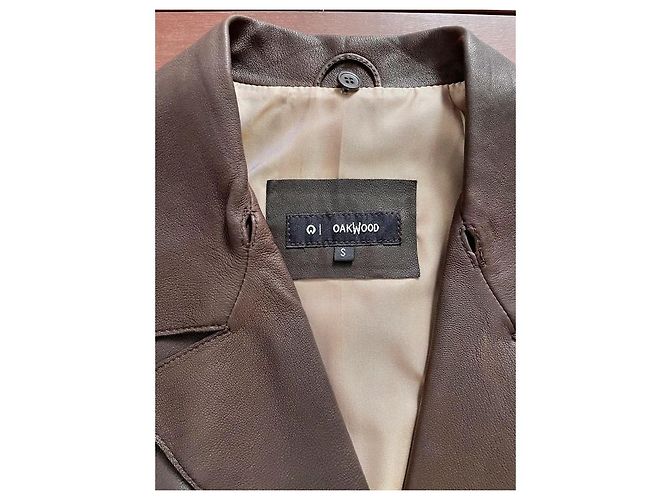 Oakwood Lederjacke Braun Schokolade - Ansicht 3
