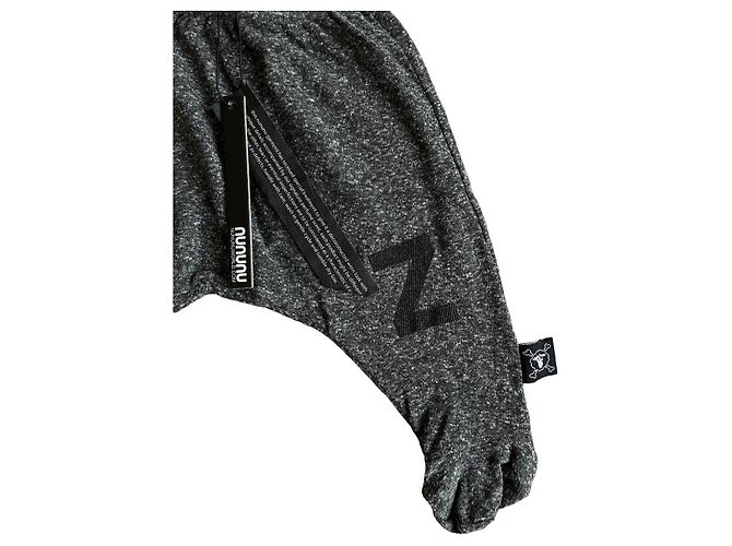 Autre Marque Pantalons pour bébé à pieds Nununu Gris anthracite - vue 7
