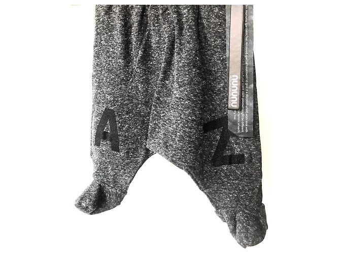 Autre Marque Pantalons pour bébé à pieds Nununu Gris anthracite - vue 8