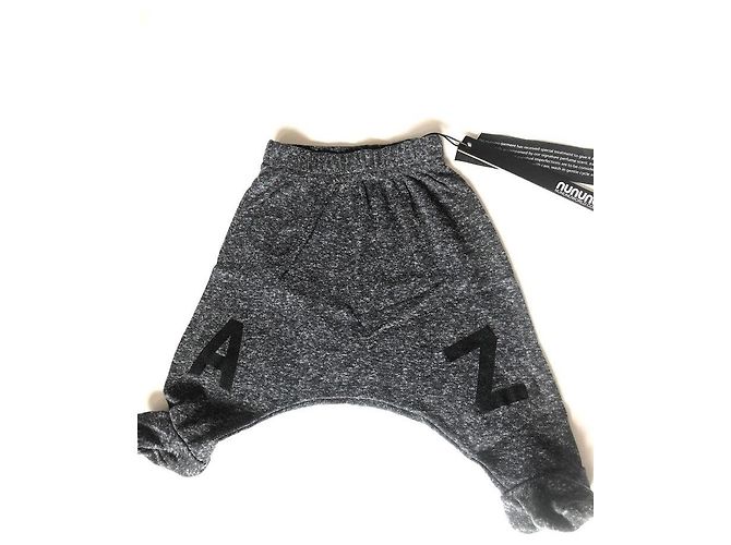 Autre Marque Pantalons pour bébé à pieds Nununu Gris anthracite - vue 9