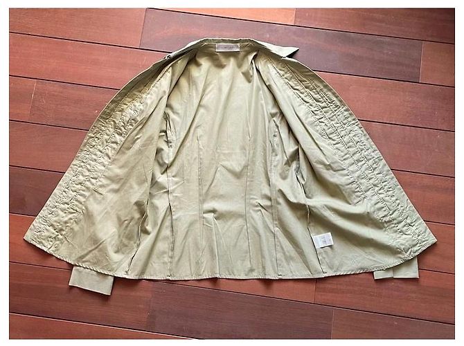 Toni Gard Baumwollbluse mit Rüschenplastron Khaki - Ansicht 5