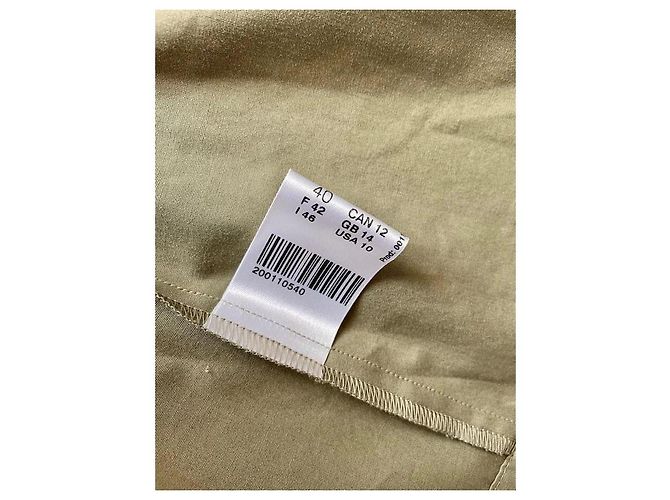 Toni Gard Baumwollbluse mit Rüschenplastron Khaki - Ansicht 6