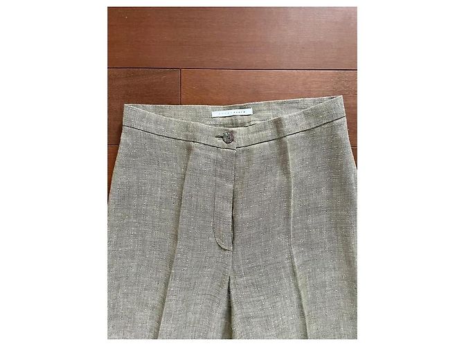 Pantalones Pennyblack de lino verde - vista 2