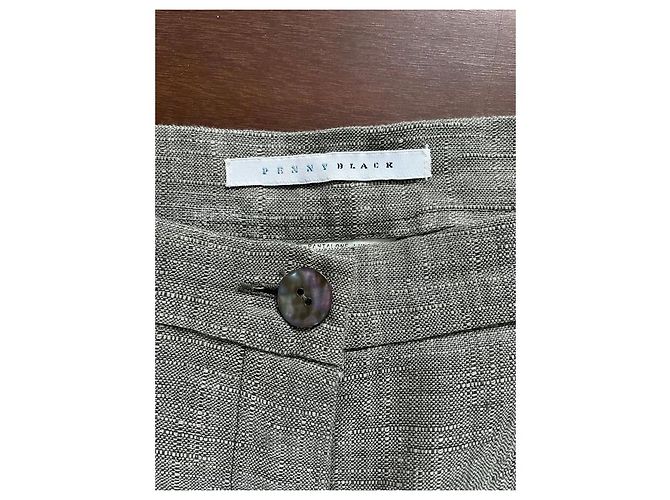 Pantalones Pennyblack de lino verde - vista 3