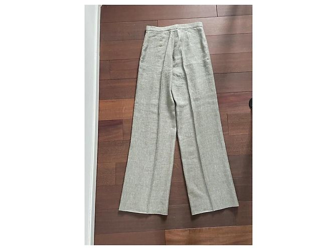 Pantalones Pennyblack de lino verde - vista 6
