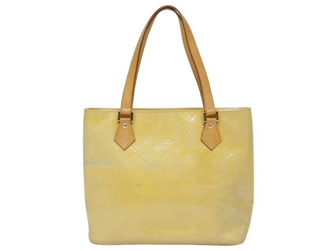 LOUIS VUITTON Monogram Vernis Houston Borsa a Mano Grigia M91053 LV Auth tb1165 Grigio - vista 13