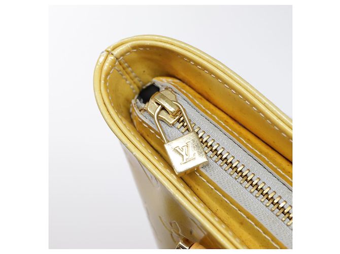 LOUIS VUITTON Monogram Vernis Houston Borsa a Mano Grigia M91053 LV Auth tb1165 Grigio - vista 19