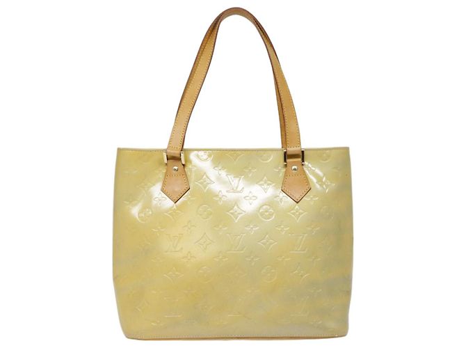 LOUIS VUITTON Monogram Vernis Houston Borsa a Mano Grigia M91053 LV Auth tb1165 Grigio - vista 2