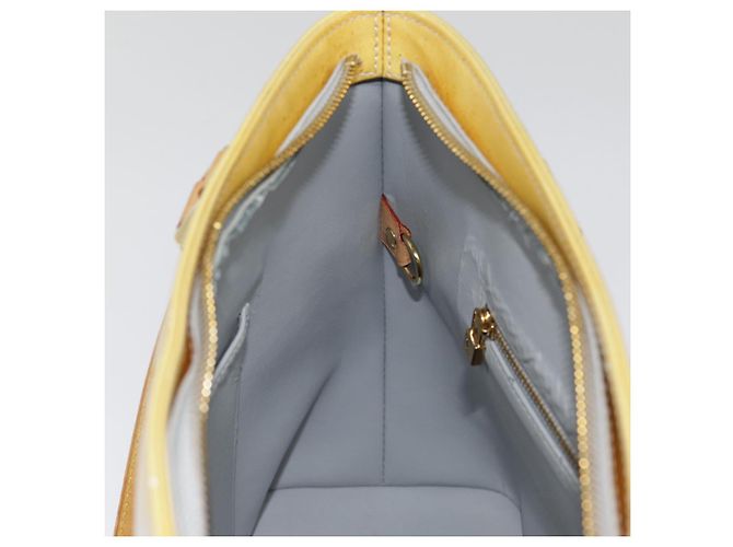 LOUIS VUITTON Monogram Vernis Houston Borsa a Mano Grigia M91053 LV Auth tb1165 Grigio - vista 21