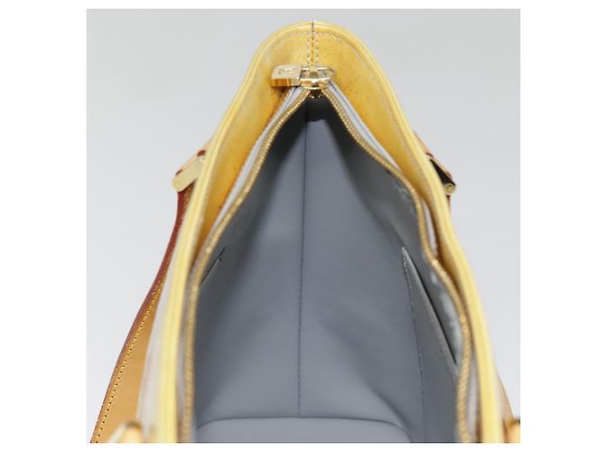 LOUIS VUITTON Monogram Vernis Houston Borsa a Mano Grigia M91053 LV Auth tb1165 Grigio - vista 22