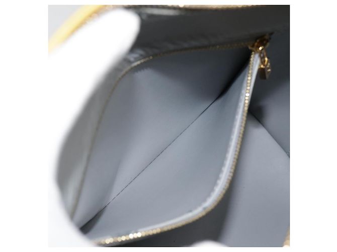 LOUIS VUITTON Monogram Vernis Houston Borsa a Mano Grigia M91053 LV Auth tb1165 Grigio - vista 23