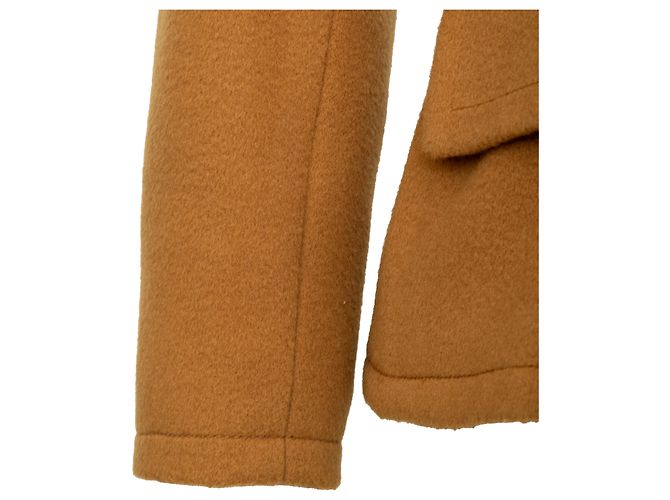 Wolljacke mit Samtkragen von Oscar de la Renta Braun - Ansicht 10