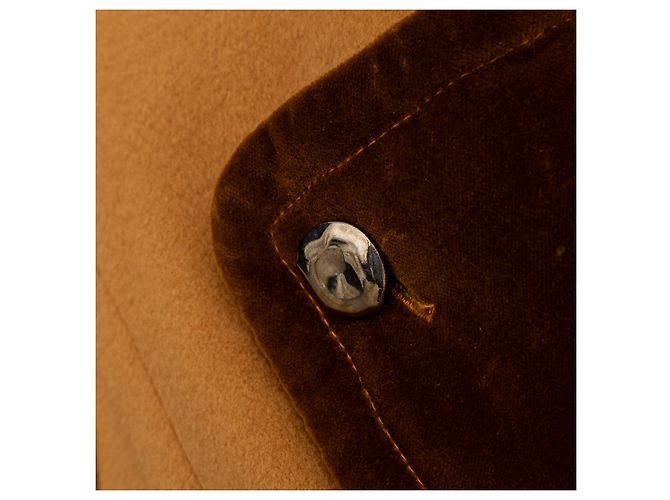 Wolljacke mit Samtkragen von Oscar de la Renta Braun - Ansicht 11