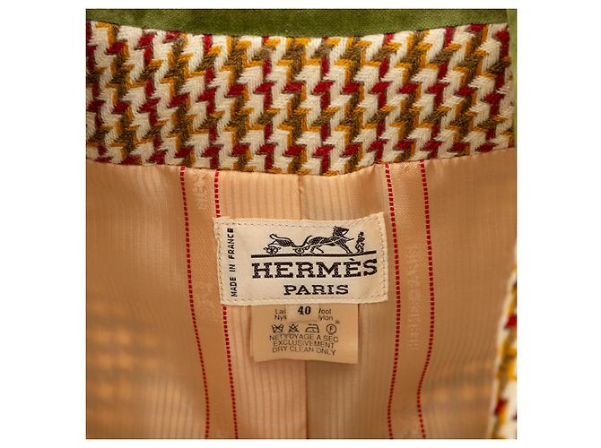Trim Giacca a scacchi Hermès Multicolore - Ansicht 14