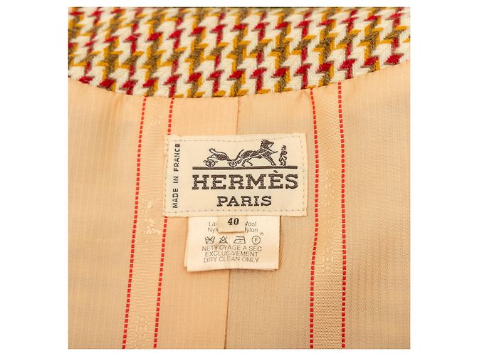 Trim Giacca a scacchi Hermès Multicolore - Ansicht 15