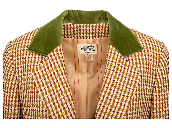 Trim Giacca a scacchi Hermès Multicolore - Ansicht 3