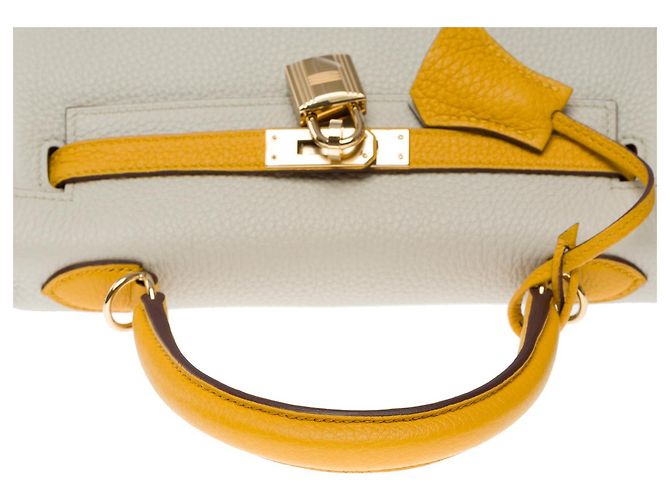 Hermès Borsa HERMES Kelly 25 in Pelle Bianca - 102135 Bianco - vista 10