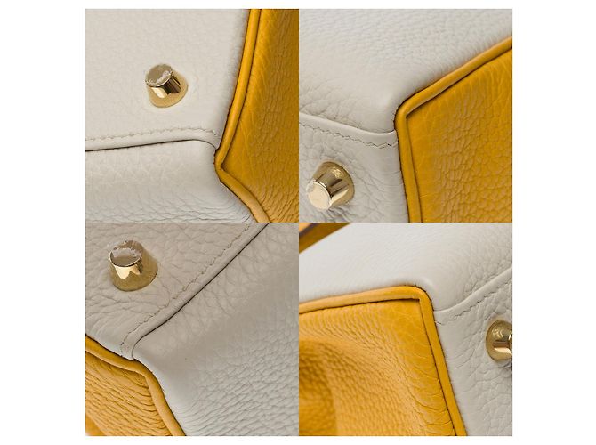 Hermès Borsa HERMES Kelly 25 in Pelle Bianca - 102135 Bianco - vista 12