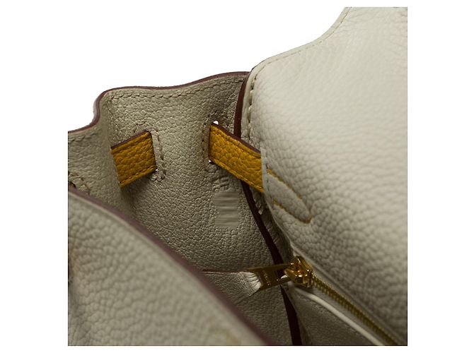 Hermès Borsa HERMES Kelly 25 in Pelle Bianca - 102135 Bianco - vista 8