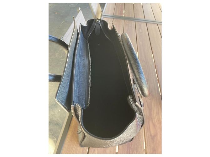 Borsa Céline Mini Luggage in pelle nera Nero - vista 4
