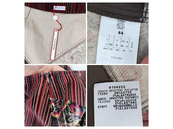 Falda midi de terciopelo Max & Co Multicolor - vista 10