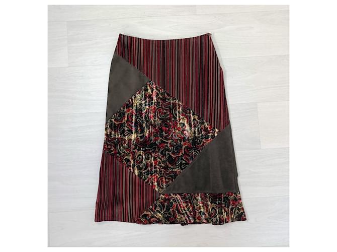 Falda midi de terciopelo Max & Co Multicolor - vista 2